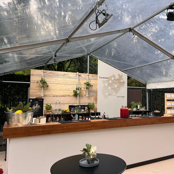 Cocktailbar auf einem Event-, Messe- und Private-Catering in NRW und darüber hinaus